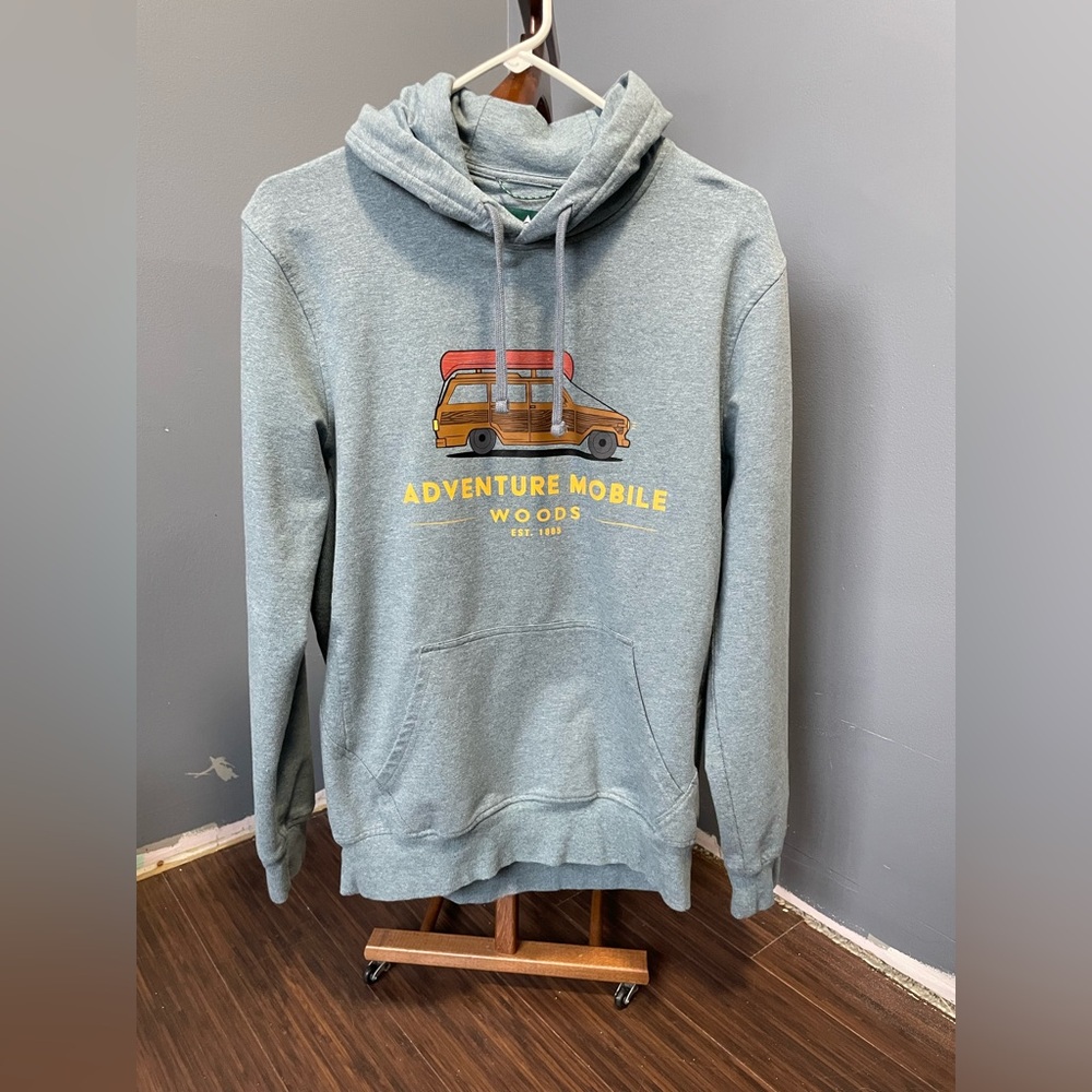 Adventure Mobile Graphic Hoodie - Heather Green